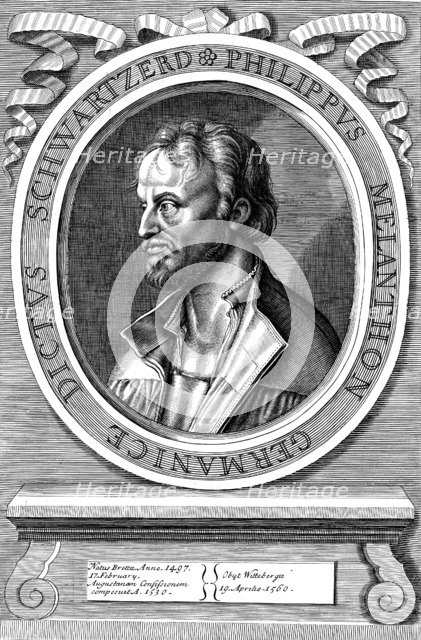 Philip Melanchthon the German Protestant reformer, c18th century. Artist: Unknown