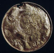 Gold bracteate, Germanic Iron Age, Denmark, c500. Artist: Unknown