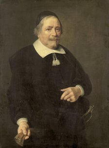 Portrait of a Man, presumably Willem van Velden, Secretary to Hugo de Groot, 1657. Creator: Anon.