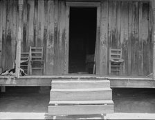 Home of tenant farmer near Newport, Oklahoma, 1937. Creator: Dorothea Lange.