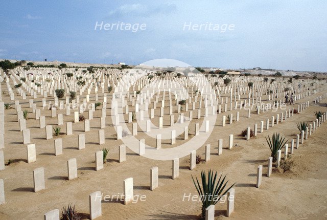 Allied War Cemetery, El Alamein, Egypt. 