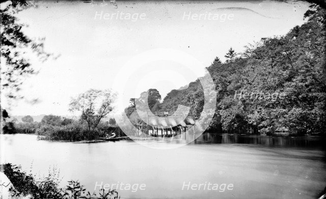 Wicker eel traps on the River Thames at Marlow, Buckinghamshire, c1860-c1922. Artist: Henry Taunt