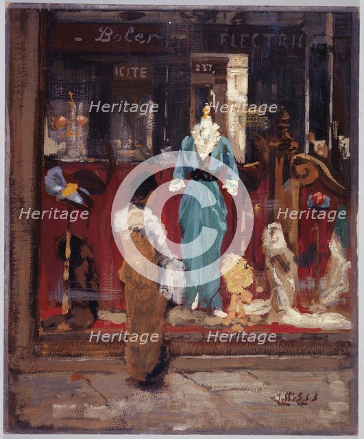 Storefront of a fashion shop, c1910. Creator: Eugene Louis Gillot.