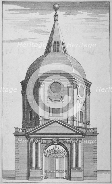 Gateway to the Royal College of Physicians, City of London, 1721. Artist: Anon