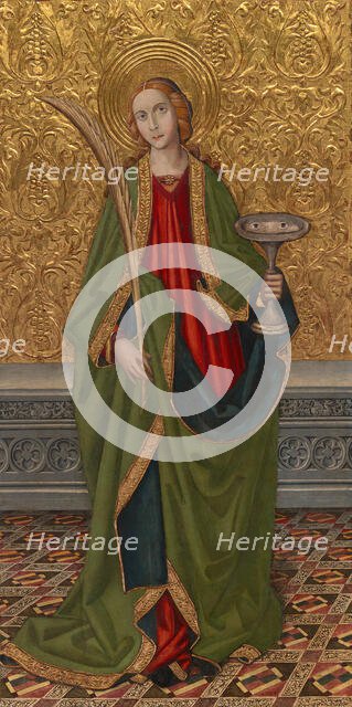 Saint Lucy, About 1500. Creators: Vergós Workshop, Rafael Vergós.