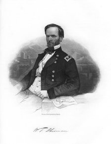 William Tecumseh Sherman, Union general, 1862-1867.Artist: Brady