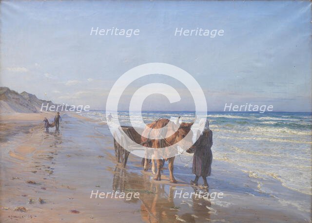 Coast dwellers, 1898. Creator: Niels Pedersen Mols.