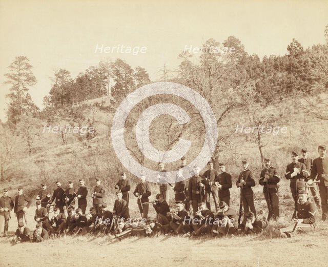 Company "C," 3rd US Infantry near Fort Meade, So Dak, 1890. Creator: John C. H. Grabill.