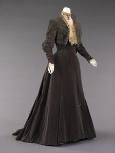 Afternoon dress, French, 1889. Creators: House of Worth, Charles Frederick Worth.