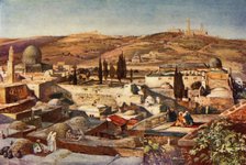 'The Temple Area and the Mount of Olives from Mount Zion', 1902. Creator: John Fulleylove.