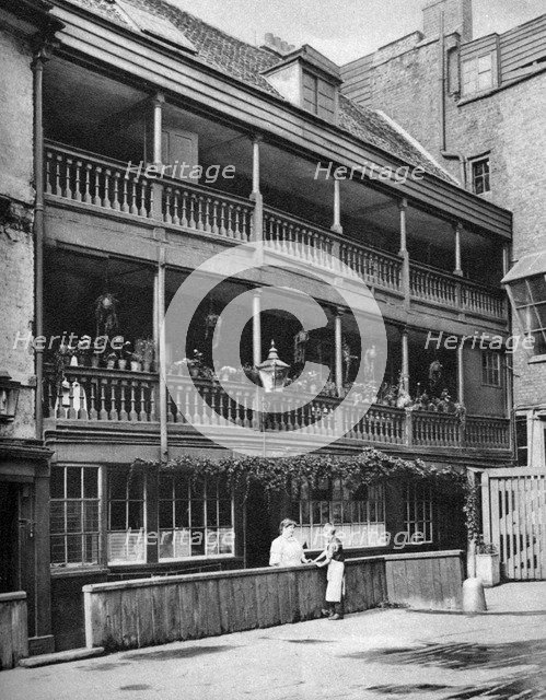 The 'George', 17th century inn, Southwark, London, 1926-1927. Artist: McLeish