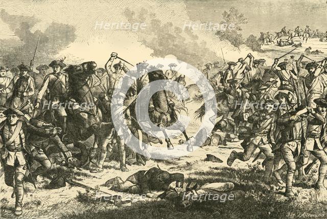 'Loudon's Cavalry Charge at Kunersdorf', (1759), 1890. Creator: Unknown.