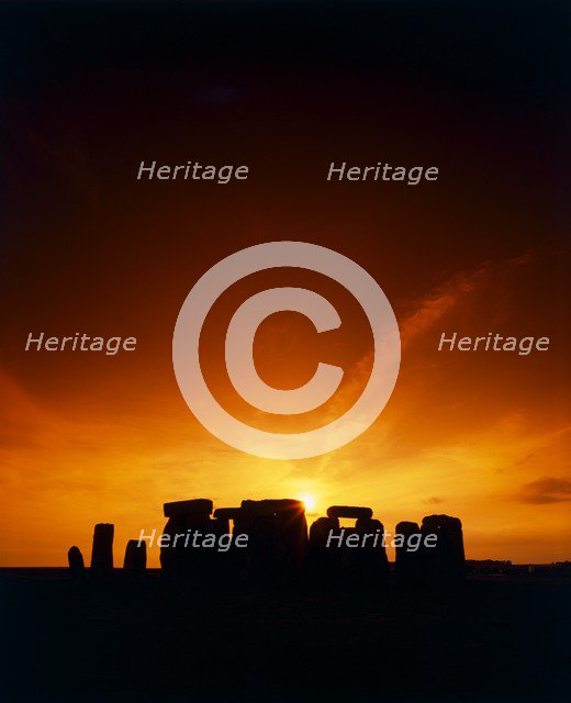 Stonehenge, Wiltshire. Artist: Unknown.