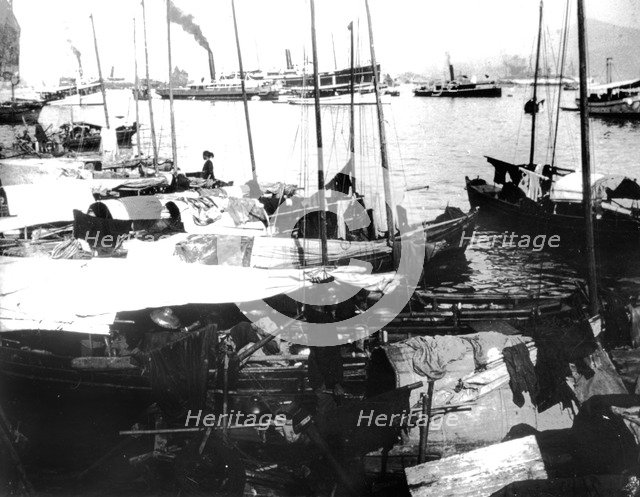 River Boats, Saigon, 1900. Artist: Unknown