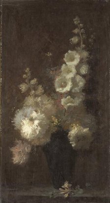Still Life wit Flowers, 1870-1877. Creator: Auguste Jouve.