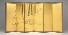 Bamboo, Japan, early 19th century. Creator: Kishi Ganku.