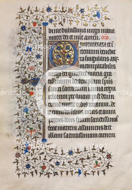 Book of Hours (Use of Paris): Decorated Initial, c. 1420. Creator: Boucicaut Master (French, Paris, active about 1410-25), follower of.
