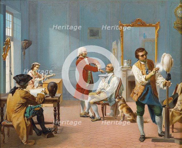 In the morning (La toilette), 1861. Artist: Maillot, Théodore-Nicolas-Pierre (1826-1888)