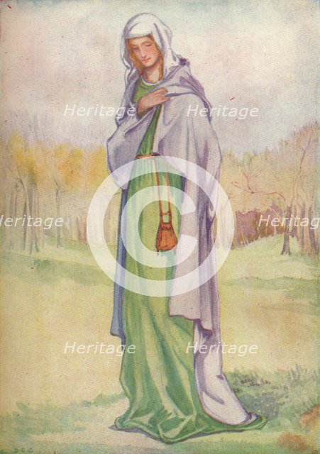 'A Woman of the Time of Henry III', 1907. Artists: Dion Clayton Calthrop, King Henry III.