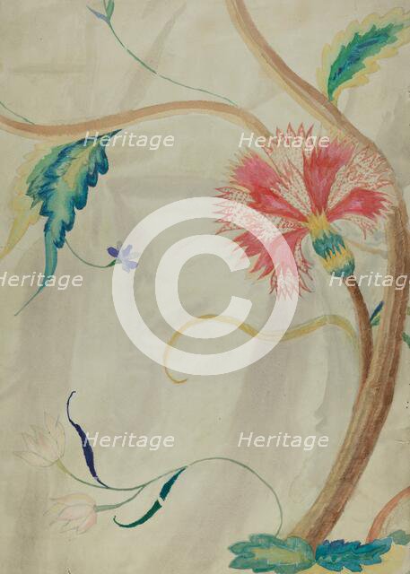 Crewel Embroidery, 1935/1942. Creator: Helen D. Bashian.