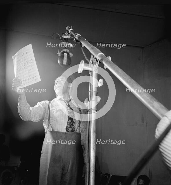 Portrait of Cab Calloway, Columbia studio, New York, N.Y., ca. Mar. 1947. Creator: William Paul Gottlieb.