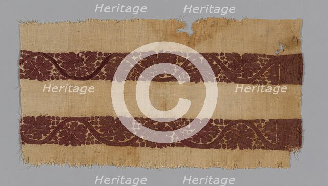 Border, Egypt, Roman period (30 B.C.- 641 A.D.), 4th century. Creator: Unknown.