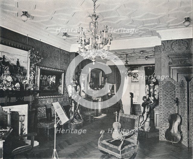 'The Music-Room, Captain Harvey's House, Hampstead', c1903. Artist: Frank William Brookman.
