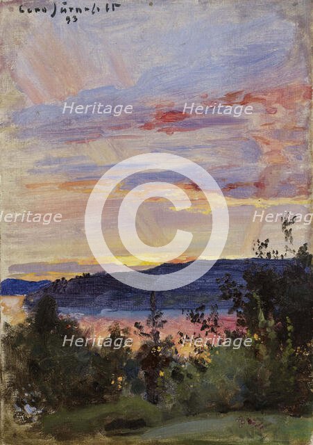 Sunset, 1893. Creator: Eero Jarnefelt.