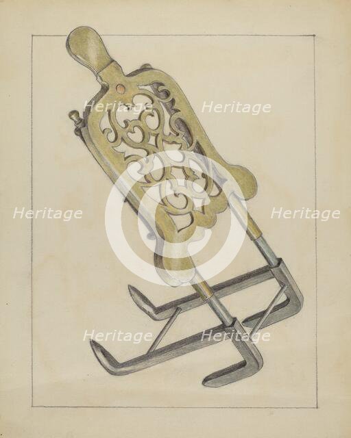 Plate Warmer, c. 1936. Creator: Suzanne Roy.