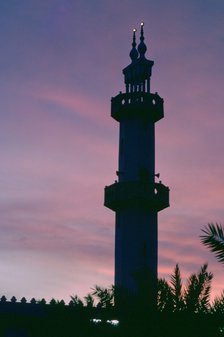 Minaret of the Al Muttair Mosque, Abdullah Al-Salem, Kuwait.  Artist: Tony Evans
