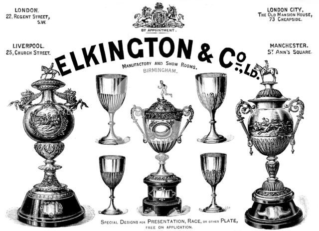 Advertisement for Elkington & Co. Ltd., manufactory and show rooms, 1895. Creator: Unknown.