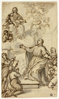 Vision of Philip Neri, n.d. Creator: Anthony van Dyck.