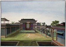 Garden scene, China, c1820-1840. Artist: Unknown