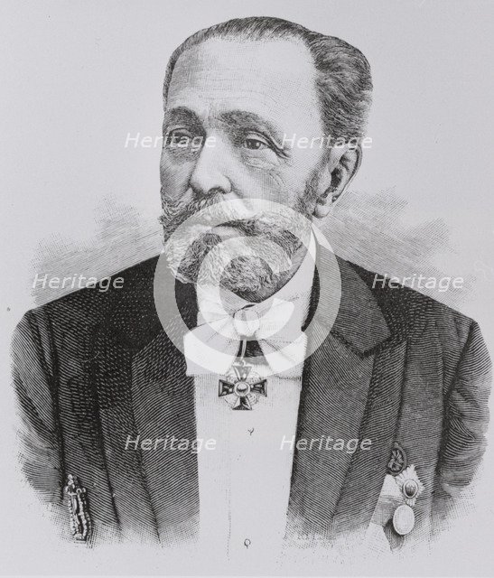 Portrait of Marius Petipa (1818-1910), 1899. Artist: Anonymous  