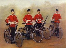'Cyclists - Lancashire Fusiliers', 1900. Creator: Gregory & Co.