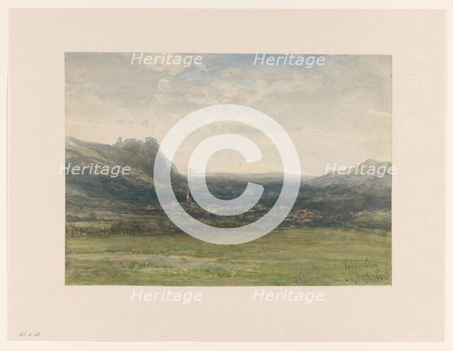 View of Valkenburg, Limburg, 1854. Creator: Johannes Gysbert Vogel.