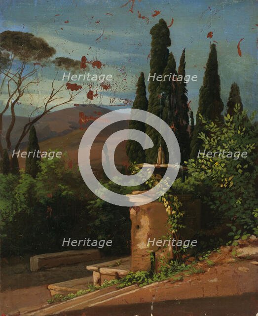 Landscape from Italy, 1835-1853. Creator: Nils Jakob Blommer.