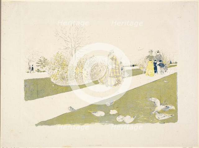 The Tuileries Garden, 1896. Creator: Edouard Vuillard.