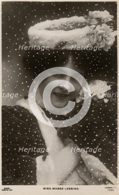 Madge Lessing, German actress, c1906. Artist: Unknown