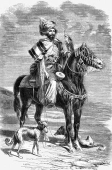 'Falconer, North Persia; A Ramble in Persia', 1875. Creator: Armin Vambery.