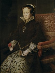Portrait of Mary I of England, 1554. Artist: Mor, Antonis (Anthonis) (c. 1517-1577)