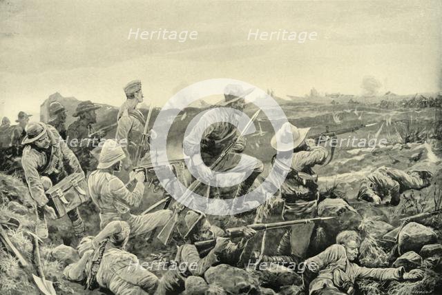 'Sleepless Mafeking - Hot Work in the Trenches', 1900. Creator: Richard Caton Woodville II.