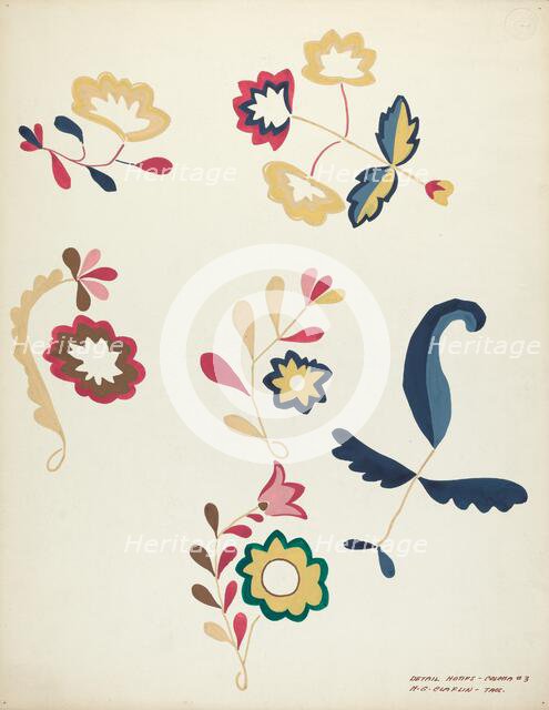 Design from a Proposed Portfolio, 1935/1942. Creator: Majel G. Claflin.