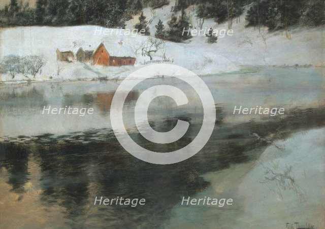Winter Landscape', c1883-1884. Creator: Thaulov, Fritz (1847-1906).