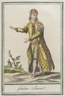 Costumes de Différents Pays, 'Femme Gacout', c1797. Creator: Jacques Grasset de Saint-Sauveur.