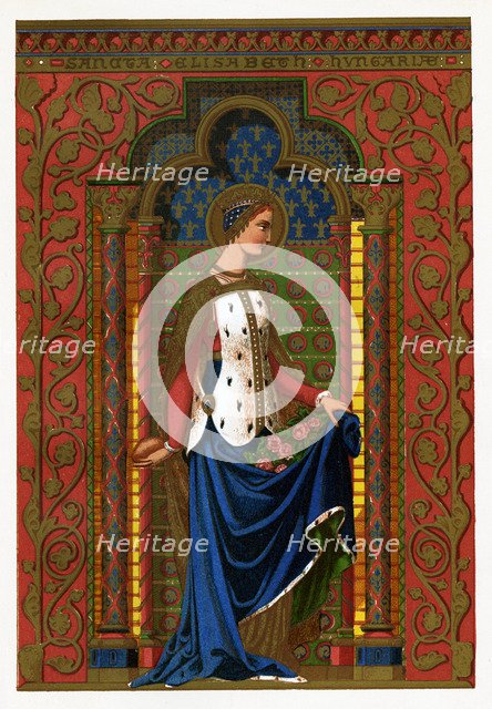 St Elizabeth of Hungary, 1886. Artist: Unknown