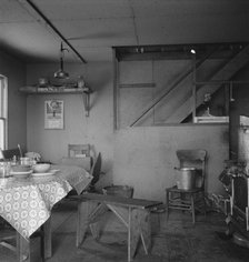 Soper kitchen, unfinished, Willow Creek area, Mulheur County, Oregon, 1939. Creator: Dorothea Lange.
