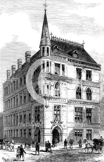 The City of London College: the new building in White-Street, Moorfields, 1883. Creator: Unknown.