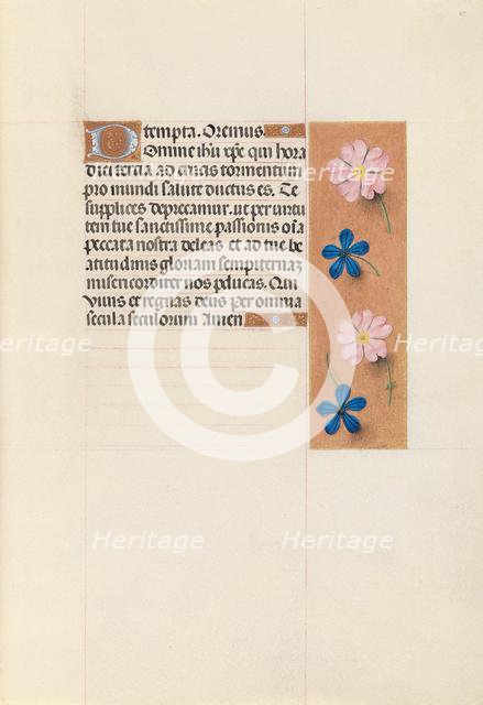 Hours of Queen Isabella the Catholic, Queen of Spain: Fol. 65r, c. 1500. Creator: Master of the First Prayerbook of Maximillian (Flemish, c. 1444-1519); Associates, and.