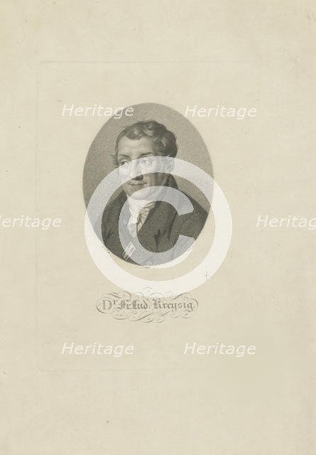 Portrait of Friedrich Ludwig Kreysig (1770-1839) , 1826. Creator: Bolt, Johann Friedrich (1769-1836).
